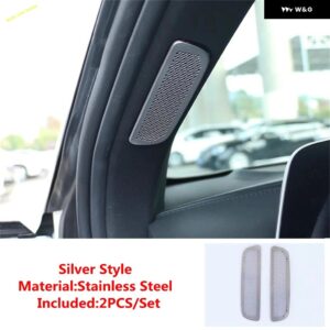 インテリア ドア スピーカー オーディオ スピーカー カバー トリム MG 7 MG7 2023 2024 2025 ステンレス フレーム - Model J