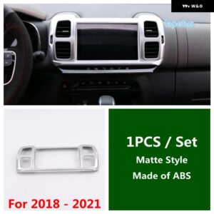 エアベント 装飾 フレーム / ステアリングホイール / ギア シフト ヘッド/ウィンドウリフト ボタン カバー トリム シトロエン C5 エアクロス 2018 - 2024 - For 2018 - 2021