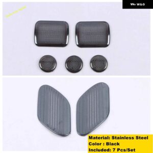 インナーウィンドウピラー A サウンド アンプルーフ ステレオ スピーカー オーディオ 装飾 フレーム カバー トリム キャデラック CT4 2020 - 2022 - Model E