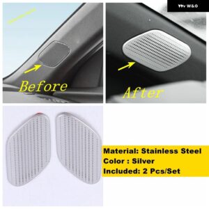 インナーウィンドウピラー A サウンド アンプルーフ ステレオ スピーカー オーディオ 装飾 フレーム カバー トリム キャデラック CT4 2020 - 2022 - Model B