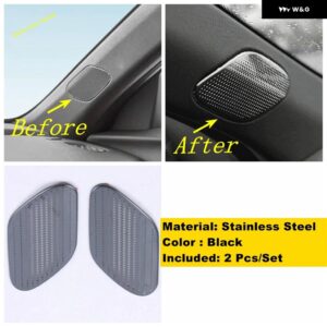 インナーウィンドウピラー A サウンド アンプルーフ ステレオ スピーカー オーディオ 装飾 フレーム カバー トリム キャデラック CT4 2020 - 2022 - Model A