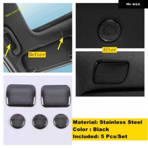 インナーウィンドウピラー A サウンド アンプルーフ ステレオ スピーカー オーディオ 装飾 フレーム カバー トリム キャデラック CT4 2020 - 2022 - Model D