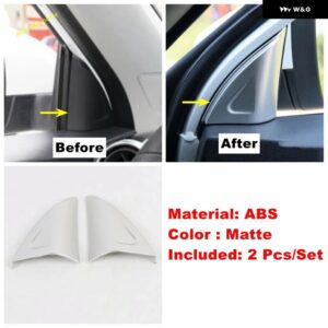 ウィンドウリフト ボタン / ヘッドライト ランプ / ピラー A スピーカー / エアコン 吹き出し口 AC ベントカバー トリム MG ZS EV 2018 - 2023 - Model F