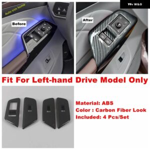 ウィンドウリフト ボタン / ヘッドライト コントロール パネル / ステアリングホイール / エアコン ACベントカバー トリム VW ID.6 ID6 2022 - 2024 - Model A