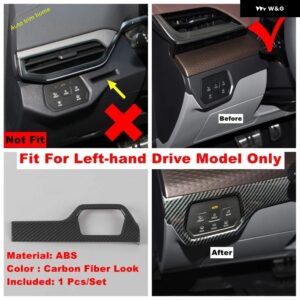 ウィンドウリフト ボタン / ヘッドライト コントロール パネル / ステアリングホイール / エアコン ACベントカバー トリム VW ID.6 ID6 2022 - 2024 - Model B