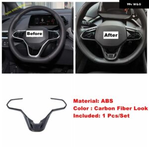 ウィンドウリフト ボタン / ヘッドライト コントロール パネル / ステアリングホイール / エアコン ACベントカバー トリム VW ID.6 ID6 2022 - 2024 - Model C