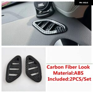 ステアリングホイール シフト パネル 空調 ベント AC コンセント 装飾 フレーム カバー トリム MG ZS EV 2018 - 2024 カーアクセサリー - Model A