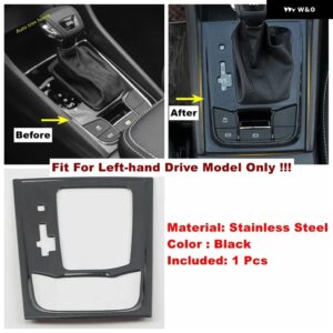 コンソール ギア シフト ボックス 装飾 パネル トリム カバー ステッカー カー スタイリング シュコダ カロク 2018-22 アクセサリー - black