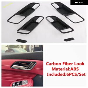 ABS ウィンドウリフト ドアハンドル ボウル ギア シフト パネル ステアリングホイール カバー トリム MG HS/HS プラグイン 2020 - 2024 カーアクセサリー - Model A