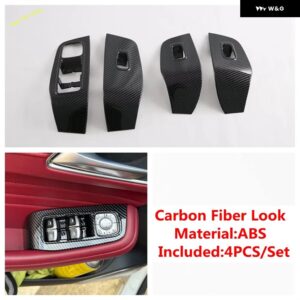 ABS ウィンドウリフト ドアハンドル ボウル ギア シフト パネル ステアリングホイール カバー トリム MG HS/HS プラグイン 2020 - 2024 カーアクセサリー - Model D