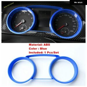 自動 ダッシュボード 計器ゲージ パネル トリム カバー 計器 フレーム VW ゴルフ 7 7.5 MK7 ハッチバック 2014 - 2019 アクセサリー - blue