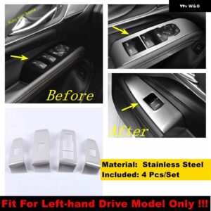 ギア シフト ボックス /ウォーターカップ ホルダー /ウィンドウリフト ボタン /エアACベント/ ドアハンドル ボウルカバー トリム キャデラック CT4 2020 - - Window lift