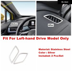 ウォーターカップ ホルダー /ライト スイッチ / トランク ドア ボタン /エア アウトレット ACベント 装飾 フレーム カバー トリム VW ID.4 ID4 2021 - 2024 - Model F