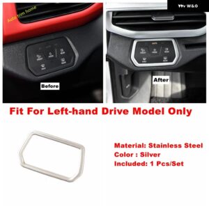 ウォーターカップ ホルダー /ライト スイッチ / トランク ドア ボタン /エア アウトレット ACベント 装飾 フレーム カバー トリム VW ID.4 ID4 2021 - 2024 - Model A