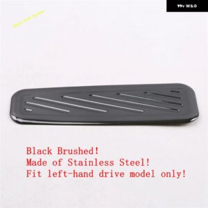 キャデラック XT4 2019 - 2022 自動左フットペダルレスト フットレスト プレート プロテクター カバー トリム - Black Brushed