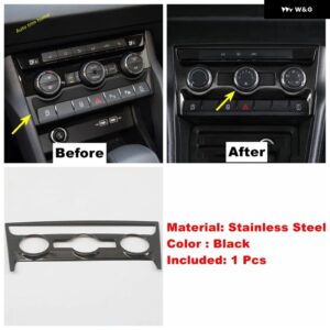 ダッシュボード ウィンドウリフト スイッチ ボタン メタル シフト ギア ボックス エアコン アウトレット ACベントカバー トリム シュコダ カロク2018 - 2022 - Model F