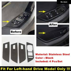 ダッシュボード ウィンドウリフト スイッチ ボタン メタル シフト ギア ボックス エアコン アウトレット ACベントカバー トリム シュコダ カロク2018 - 2022 - Model B