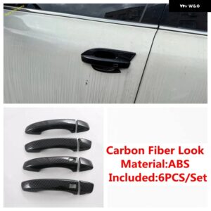外側バックミラー 装飾 プロテクター ハウジング トリム ドアハンドル クロージングキャッチボウル MG ZS EV 2018 - 2024 - Model B