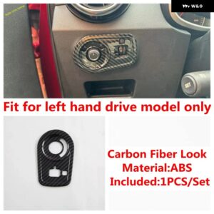 ギア シフト ボックス ウィンドウリフト ヘッドライト ランプ コントロール スイッチ ボタン 装飾 カバー トリム MG ZS EV 2018-2024 カーアクセサリー - Model B