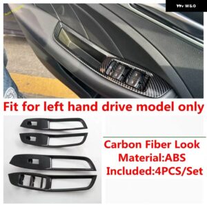 ギア シフト ボックス ウィンドウリフト ヘッドライト ランプ コントロール スイッチ ボタン 装飾 カバー トリム MG ZS EV 2018-2024 カーアクセサリー - Model C