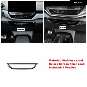 ダッシュボード エア アウトレット ベント/ライト コントロール スイッチ /ウォーターカップ ホルダー /リア トランク ボタン カバー トリム VW ID.4 ID4 20 - Model G