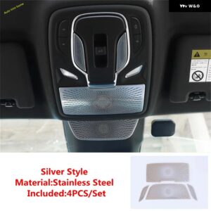 MG 7 MG7 2023 2024 2025 インテリア ルーフ 読書灯ライト フレーム 装飾 ステッカー カバー トリム カーアクセサリー - Silver