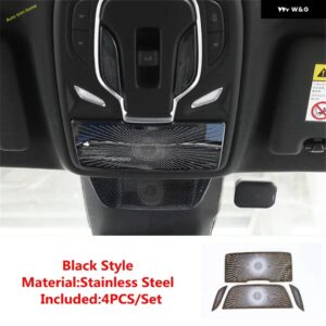 MG 7 MG7 2023 2024 2025 インテリア ルーフ 読書灯ライト フレーム 装飾 ステッカー カバー トリム カーアクセサリー - black