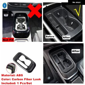 ギア シフト ボックス ステアリングホイール ウィンドウリフト ボタン ウォーターカップ ホルダー エアコン ACベントカバー トリム VW ID.4 ID4 2021 - 2024 - Model H