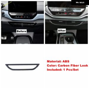 ギア シフト ボックス ステアリングホイール ウィンドウリフト ボタン ウォーターカップ ホルダー エアコン ACベントカバー トリム VW ID.4 ID4 2021 - 2024 - Model K