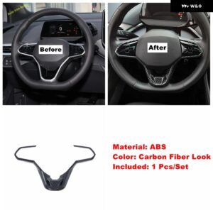 ギア シフト ボックス ステアリングホイール ウィンドウリフト ボタン ウォーターカップ ホルダー エアコン ACベントカバー トリム VW ID.4 ID4 2021 - 2024 - Model C