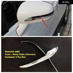 スズキ バックミラー リアビューミラー ストリップアンチスクラッチ ステッカー 装飾 フレーム カバー トリム SX4 S-CROSS 2014- - Rearview strip