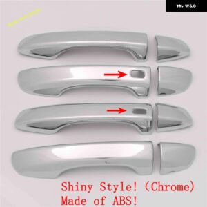 サイドドア 装飾 プルドアノブハンドル フレーム カバー トリム VW ティグアン 2016-2022 カーアクセサリー - Chrome A