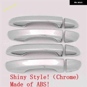 サイドドア 装飾 プルドアノブハンドル フレーム カバー トリム VW ティグアン 2016-2022 カーアクセサリー - Chrome B