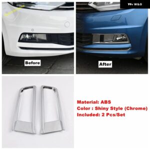 ABS クローム フロントリア バンパー フォグランプ ランプカバー トリム フォグランプ ベゼル VW トゥーラン 2016-2022 カーアクセサリー - Front