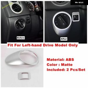 ギア シフト ボックス 装飾 パネル ヘッドライト ランプ コントロール スイッチ ボタン カバー トリム VW ティグアン MK1 2008 - 2015 カーアクセサリー - Model B