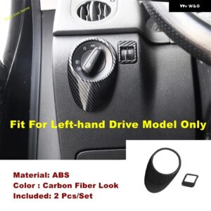 ギア シフト ボックス 装飾 パネル ヘッドライト ランプ コントロール スイッチ ボタン カバー トリム VW ティグアン MK1 2008 - 2015 カーアクセサリー - Model A