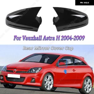 グロスブラック ABS サイドバックミラー カバー キャップ トリム ボクソールアストラ H 38231 外装 チューニング - Gloss Black