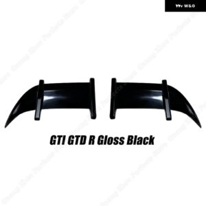 2個 リアルーフ ウィンドウ ブーツ リップ スポイラー グロスブラック ABS プラスチック VW ゴルフ MK7 MK7.5 TSI TDI スタンダード GTI GTD R 2013-2019 - MK7 MK7.5 GTI GTD R
