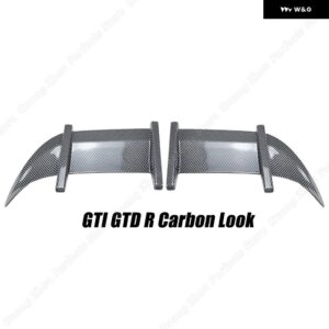 2個 リアルーフ ウィンドウ ブーツ リップ スポイラー グロスブラック ABS プラスチック VW ゴルフ MK7 MK7.5 TSI TDI スタンダード GTI GTD R 2013-2019 - MK7 MK7.5 GTI GTD R3