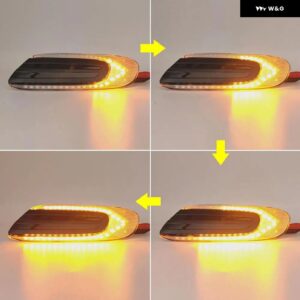 ミニクーパー F55 F56 F57 2014-2017 スモークレンズ クリアレンズ イエロー LNES LED サイドマーカーランプダイナミック アンバー ウィンカーライト - Clear Lens