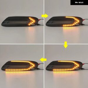 ミニクーパー F55 F56 F57 2014-2017 スモークレンズ クリアレンズ イエロー LNES LED サイドマーカーランプダイナミック アンバー ウィンカーライト - Smoked Lens