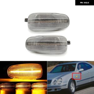 ベンツ スプリンター ヴィト W638 E/C/CLK/SLKクラス W210 W124 W202 W208 R170 S210 車フロント アンバー サイド マーカーライト ウィンカーランプ - Clear Lens