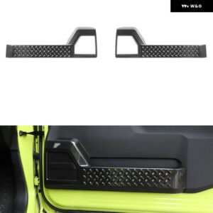 スズキ インテリア ドア パネル 装飾 ストリップ トリム スタイリング ジムニー 2019+ 自動車モールディング - Carbon fiber black