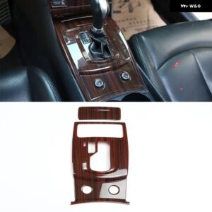 ギア シフト パネル カバー ABS ステッカー インフィニティ G25 G37 2010 2011 20122013 オート スタイリング アクセサリー 左ハンドル 用 - Wood Color