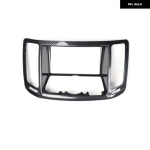 ダッシュボード 中央 コンソール 装飾 ABS ステッカー トリム インフィニティ G25 G37 2010 2011 20122013 自動車 スタイリング アクセサリー - Carbon fiber black