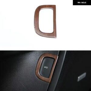 リア トランク ドア スイッチ 装飾 フレーム ステッカー キャデラック CT6 2016-20 インテリア アクセサリー - Wood Color