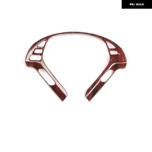 ABS プラスチック カーボンカラー ステアリングホイール ステッカー トリム インフィニティ G25 G37 2010-2013 インテリア アクセサリー - Wood Color