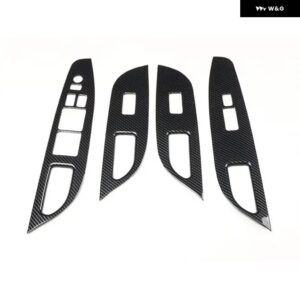 ドア アームレスト ウィンドウリフト スイッチ カバー トリム ABS ステッカー インフィニティ G25 G37 2010-13 LHD RHD - Right hand drive