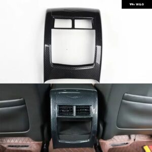 キャデラック CT6 2016-20 リア エアベント フレーム ABS ステッカー インテリア トリム アクセサリー - Carbon fiber black