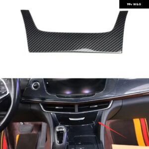 セントラ ル コンソール U 字型 装飾 ステッカー キャデラック CT6 2016-20 インテリア アクセサリー - Carbon fiber black